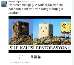 Şile Kalesi'nin Restorasyonu Sosyal Medyada Günün Konusu