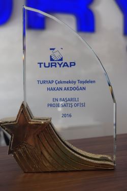 TURYAP Taşdelen Temsilciliği 'En Başarılı Proje Satış Ofisi' Ödülünü Aldı