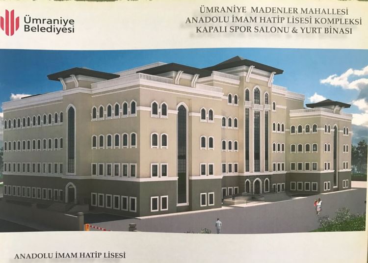 Madenler Mahallesi'ndeki Anadolu İmam Hatip Lisesi'nin Çalışmaları Devam Ediyor