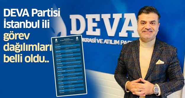 DEVA Partisi İstanbul İlinde Görev Dağılımları Belli Oldu..