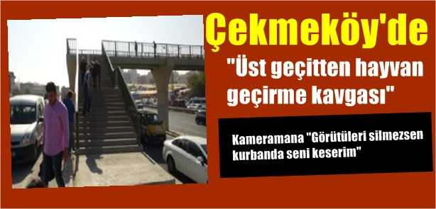 Çekmeköy'de yayageçin de kurbanlık götürme kavgası