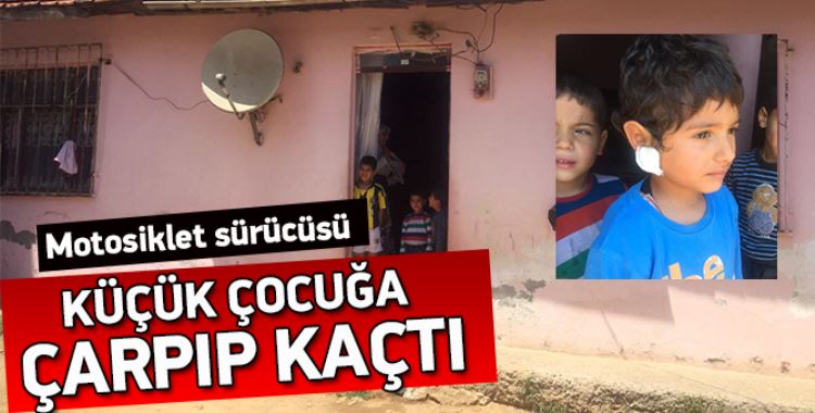 Sancaktepe'de Motosiklet Sürücüsü Küçük Çocuğa Çarpıp Kaçtı