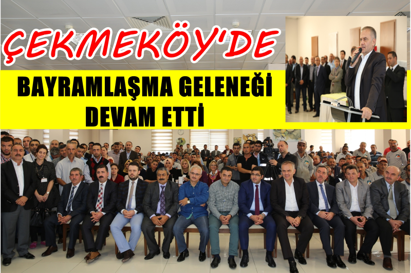 Çekmeköy belediyesinde bayramlaşma geleneği devam etti