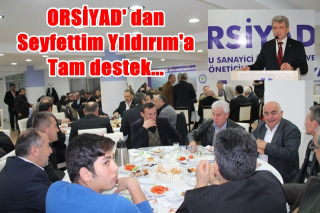 Orsiyad hemşehrileri Seyfettin Yıldırımı ağırladılar ve destek verdiler