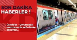 Üsküdar-Çekmeköy metrosunda seferlerde aksama