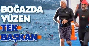 BOĞAZDA YÜZEN TEK BAŞKAN