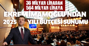 Ekrem İmamoğlu'ndan 2025 Yılı Bütçesi Sunumu