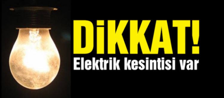 Çekmeköy'de Elektrik kesintisi