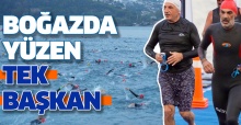 BOĞAZDA YÜZEN TEK BAŞKAN